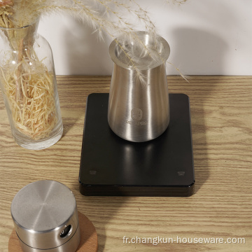Échelle de café numérique de cuisine de cuisine électronique.